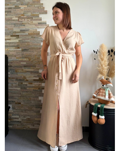 JULIETTE | Robe longue beige