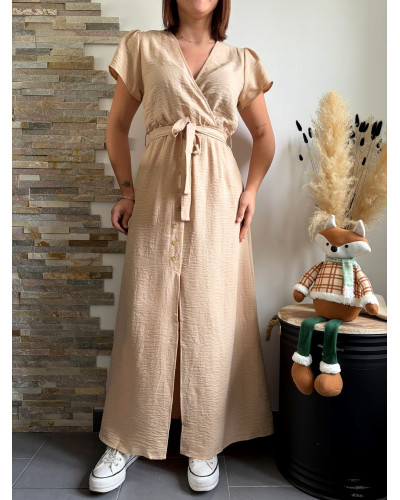 JULIETTE | Robe longue beige