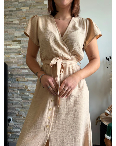 JULIETTE | Robe longue beige