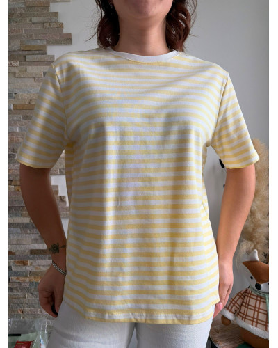 JULES | Tee-shirt rayé jaune et blanc