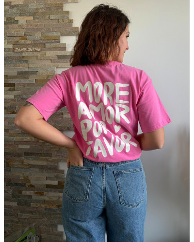 OLIVIER | Tee-shirt coton rose fuchsia