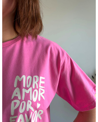 OLIVIER | Tee-shirt coton rose fuchsia