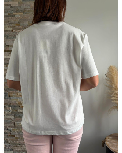 CONSTANT | Tee-shirt blanc teckel