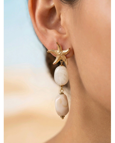 LOLLY | Boucles d'oreilles Étoile de Mer Dorées